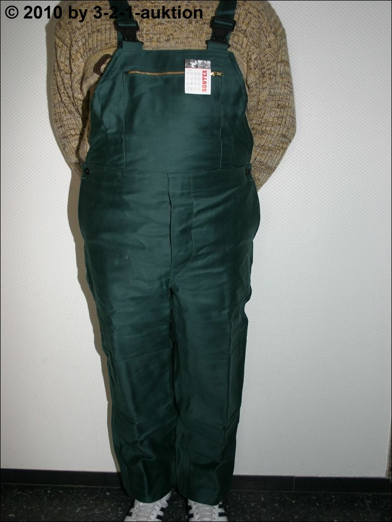 Neu Sontex Arbeitshose Latzhose Gärtnerhose grün Gr. 48