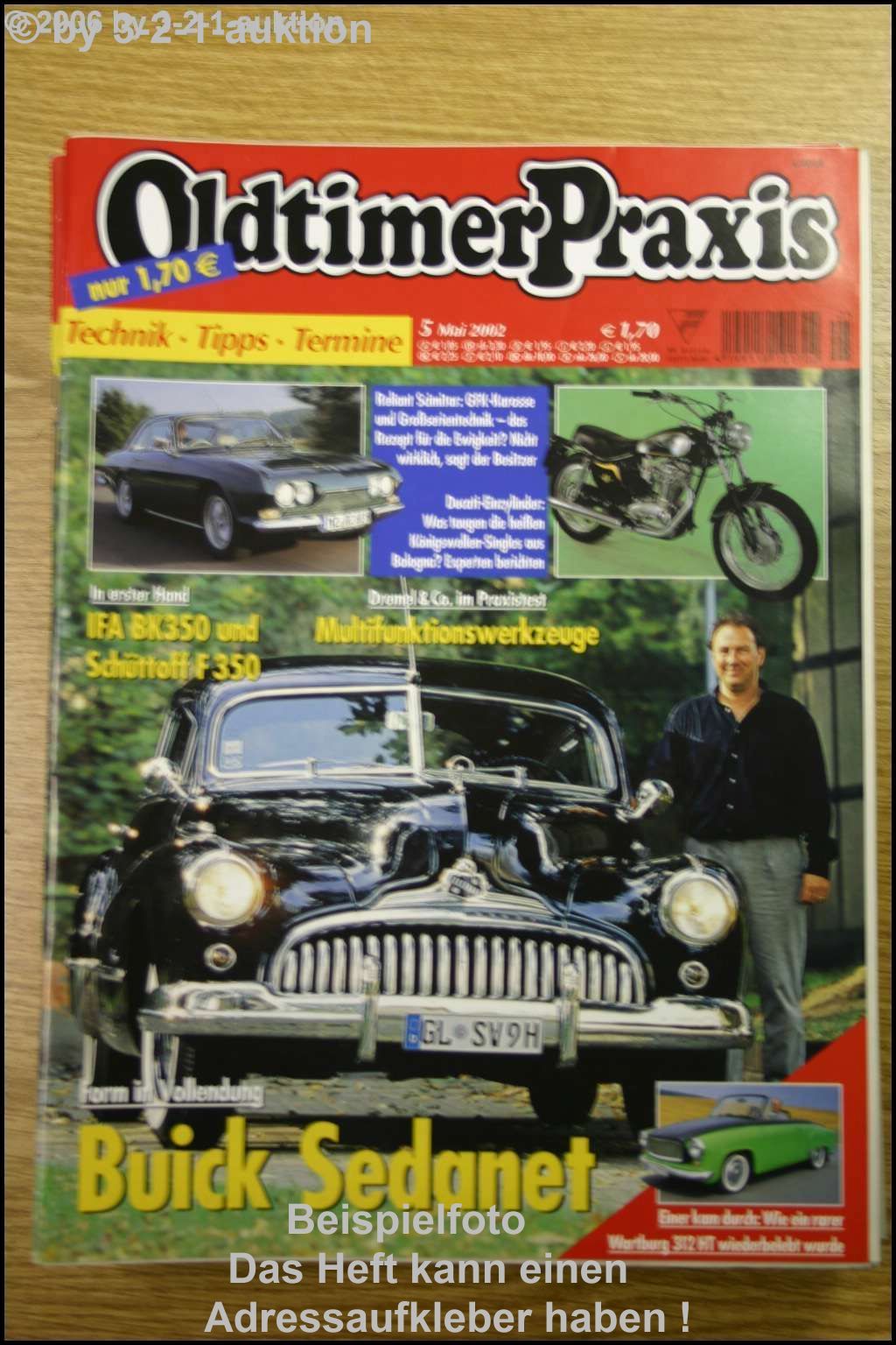 Oldtimer Praxis 5/02 Buick Sedanet Wartburg 312 HT