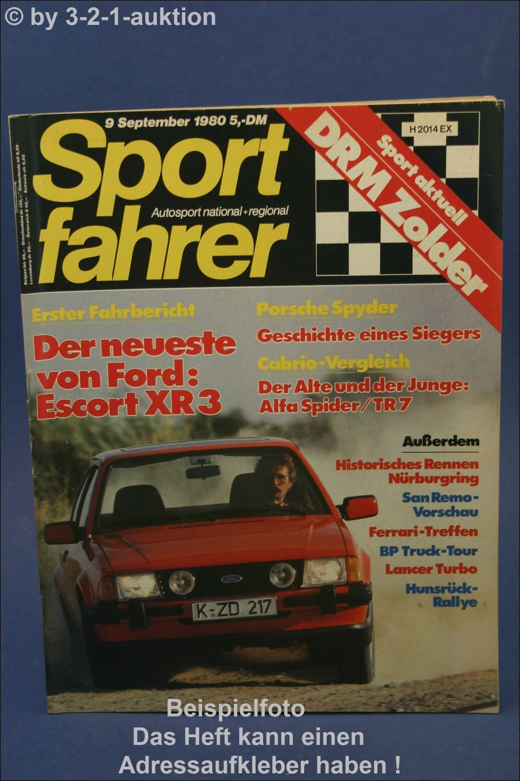 Sportfahrer 9/80 Buggy Albar S TR 7 Alfa Spider