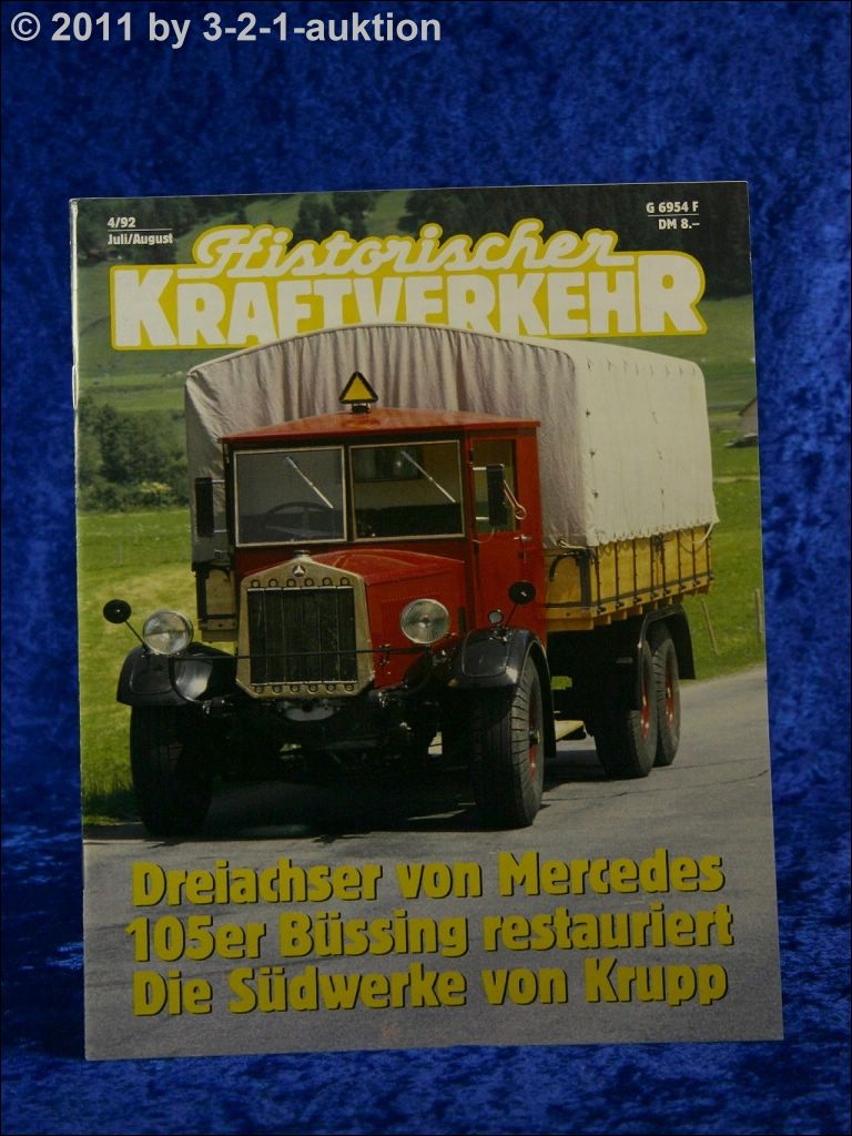 Historischer Kraftverkehr 4/92 Mercedes Büssing 105