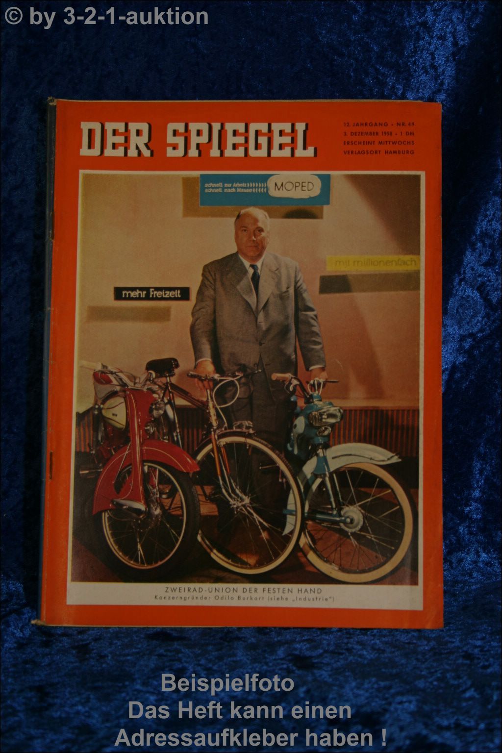 Spiegel 49/58 3.12.1958 Odilo Burkart