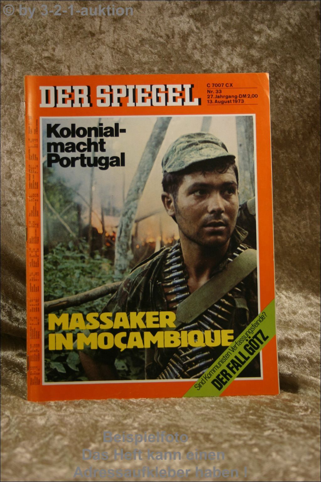 Spiegel 33/73 13.8.1973 Massaker in Mocambique